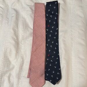 Banana republic - Nautical Anchor Patterned Tie Set - Black and Red